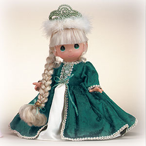 BLONDE Doll Precious Moments 16" Christmas THE BELLE AT THE CHRISTMAS BALL