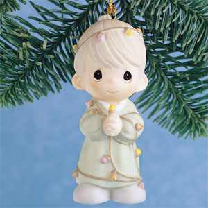 Precious Moments-#525324 OUR FIRST CHRISTMAS ORNAMENT Dated Ornament 1990-NIB 