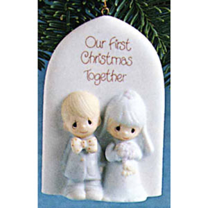 Precious Moments Ornament First Christmas Together 2013 Share Gift of Love 